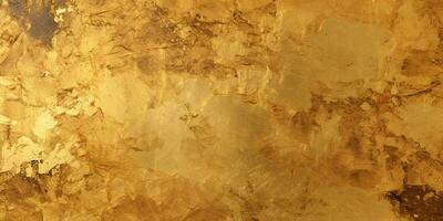 arafed parete con un' oro dipingere e un' nero e bianca gabinetto. generativo ai. foto