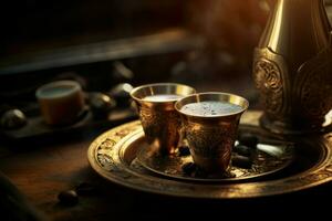 Arabo caffè. creare ai foto