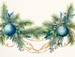 acquerello Natale decorazione foto