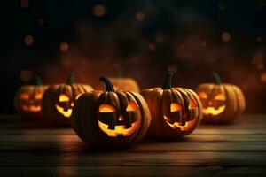 illustrazione di Halloween background.generative ai foto