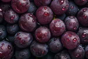 uva acqua gocce frutta. creare ai foto