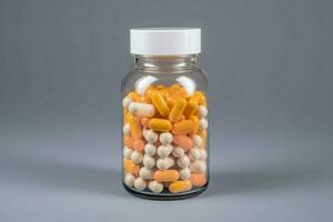 vaso vitamina capsula. creare ai foto