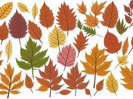 disegno d ivari autunno fogliame generato di ai foto