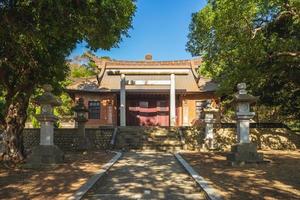 facciata dal santuario shintoista di tongxiao a miaoli, taiwan foto