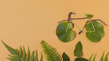 disposizione degli elementi di stile di vita sostenibile di natura morta foto