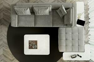 superiore Visualizza di un' vivente camera interno design idee per meglio vivente spazio decorazione 3d interpretazione foto