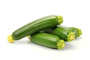 zucchine frutta isolato su bianca sfondo ai generato foto