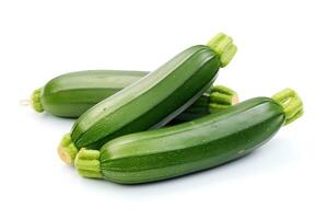 zucchine frutta isolato su bianca sfondo ai generato foto