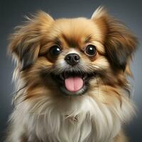 carino pekingese cane ai foto