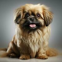 carino pekingese cane ai foto