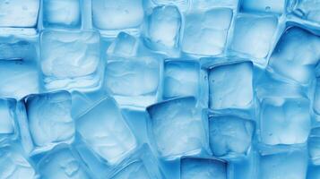cristallo chiaro ghiaccio cubi come sfondo. generativo ai foto