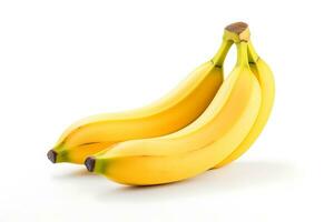 Banana isolato su bianca sfondo ai generato foto