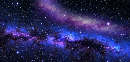 in profondità spazio nebulosa e galassia stelle il universo è pieno di stelle 3d illustrazione foto