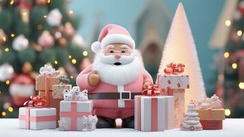 Natale cartone animato animazione clipart, Natale Immagine, 3d illustrazione immagini foto