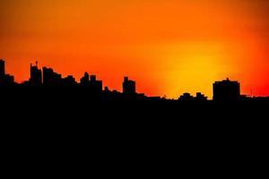 tramonto nel quartiere della libertà a belo Horizonte foto