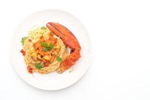 pasta all'astice o spaghetti all'aragosta - cucina italiana foto