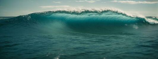 oceano onda. ai generato foto