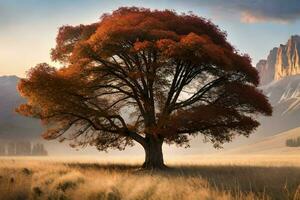 un' bellissimo albero ai generativo foto