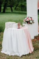 bicchieri da sposa per vino e champagne foto