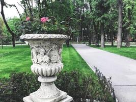 vaso con fiori in Gorky Park foto