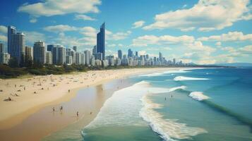 Queensland surfers Paradiso spiagge ai generato foto