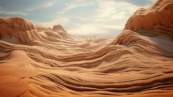 montagna deserto erosione vento ai generato foto