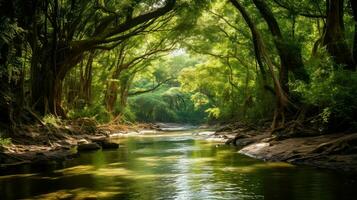 Kenia keniano foresta pluviale costiero ai generato foto