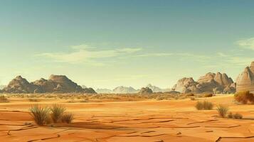 natura deserto miraggio ottico ai generato foto