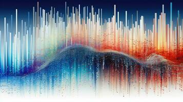 Internet algoritmico dati cascata ai generato foto