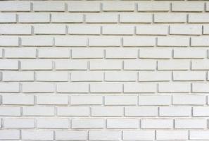 muro di mattoni bianchi con texture stagionata foto