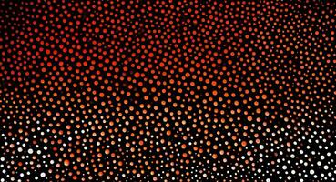 rosso arancia bianca illuminato macchie su nero rumore struttura effetto. ai generativo foto