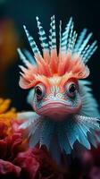 unico pesce su corallo barriere foto