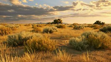 naturale prateria sagebrush aromatico ai generato foto