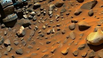 sabbia Marte roccia terra ai generato foto