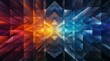 astratto dimensionale geometria esplorazione ai generato foto