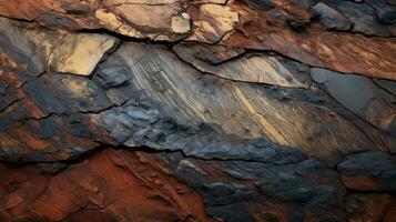 roccia vulcanico deserto vernice ai generato foto