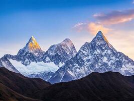 picco AMA dablam montagna, Nepal himalaya foto