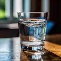bicchiere di acqua. generativo ai foto