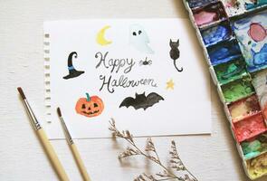 acquerello disegno arte di Halloween Festival foto