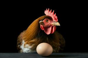 fragile pollo uovo. creare ai foto
