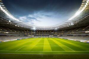 generativo ai. il magnifico cupola un' mille dollari calcio stadio con senza limiti capacità foto