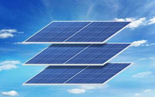 solare pannello solare Generatore sistema pulito tecnologia per un' meglio futuro foto