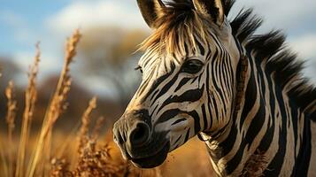 avvicinamento foto di un' zorse guardare qualunque direzione. generativo ai