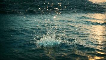 acqua sfondo. ai generato foto