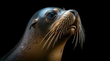 natura fotografia di foto di mare Leone. generativo ai