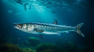 natura fotografia di foto di Barracuda. generativo ai