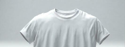 bianca maglietta, modello modello per design Stampa. ai generato foto