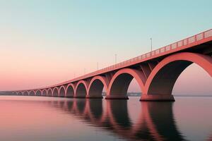staglia ponti contro pastello cielo gradienti offrire minimalista incanto foto