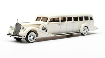 visualizzazione un' 3d miniatura limousine. generativo ai foto