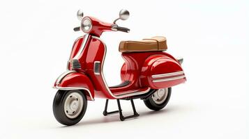 visualizzazione un' 3d miniatura vespa. generativo ai foto